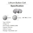 thumbnail image 3 of Batería de litio PGSONIC CR2032 de 3 V (10 unidades), compatible con AirTag, llaveros, sensores inteligentes, básculas, velas y más, 3 of 3