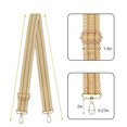 thumbnail image 4 of Desiderio Correa de hombro amarilla, bordado étnico, cinturón de repuesto, correa para el hombro, correa ajustable para bolso de hombro, correas para bolsos de mujer, niñas, accesorios de bricolaje, 4 of 7