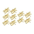 thumbnail image 2 of deevoka 10 Pieces Dragonfly Napkin Rings Napkin Holders for Events Holiday Christmas Gold, 2 of 9