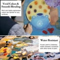thumbnail image 3 of DEWEL 24-Color Acrylic Paint Set with 6 Brushes, Flat Finish, for Adults and Kids, 3 of 12