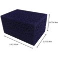 thumbnail image 3 of Hollow Blue Sapphire Wedding Ring Box / Velvet Ring Bearer Box / Jewelry Earring Gift Box, 3 of 5