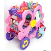 Kid Connection Flower Tea Cart Play Set, 45 Pieces, Toddler Toys