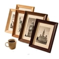 thumbnail image 3 of 3.5x5 Wood Picture Frame Set of 1, Rustic Wall or Tabletop Photo Frame with Horizontal and Vertical Display, Includes Hanger and Easel Back for Family Art Memorial Decor, 3 of 8