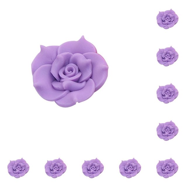 Toystoory 10 UNIDS Craft Clay Daisy Flores Simulación Pequeño Adorno Hecho A Mano Hornear Mano de Obra Adornos Accesorio Home Table Regalos DIY Decoración del hogar Púrpura claro Toystoory HA077040-03