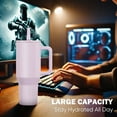 thumbnail image 4 of Coliware 40oz Lilac Large Vacuum-Insulated Tumbler with Lid, Reusable Stainless Steel Water Bottle with Handle Flip Straw Rubber Base, Leak Resistant Travel Coffee Mug for Home Office Gym, 4 of 12