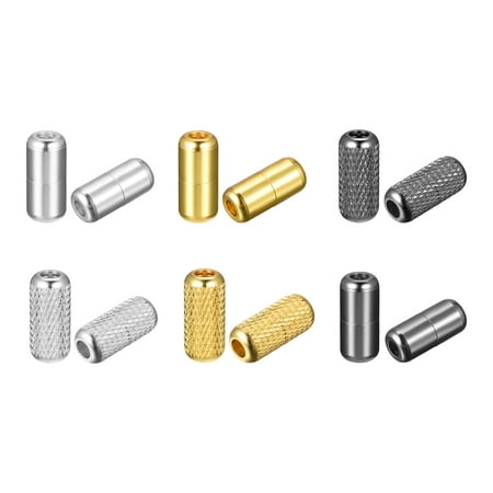 

Uxcell 8 x 18mm Brass No Tie Turnbuckle Shoelace Buckle 3 Colors 2 Type Pack of 24