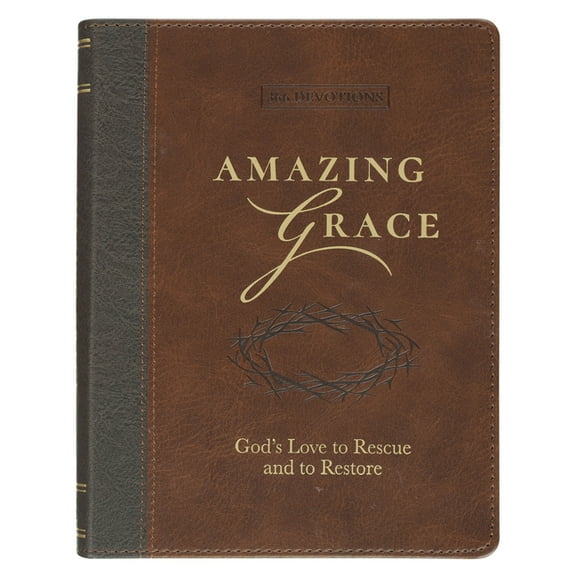 Devotional Amazing Grace Faux Leather, (Hardcover)