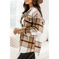 thumbnail image 3 of Rosvigor Flannel Shirts for Women Plaid Jackets Long Sleeve Shackets Womens Button Down Coats Warm Blouses, 3 of 7