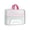 Pink, variant on PEIBang Mesh Zipper Pouch,Large Transparent File Bag with Handle,14"x11" Foldable Document Storage for Puzzle Project Cross Stitch Travel and Office