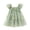 W135 Green, variant on Curuila Infant Toddler Girls Mesh Dress Flutter Sleeve Floral Embroider Square Neck Party Fashionable Dresses For Girls Size 3-6 Months