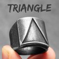 thumbnail image 3 of Retro Geometry Texture Men Rings Stainless Steel Women Jewelry Punk New In Stranger Things Fashion Accessories Gift Wholesale, 3 of 5