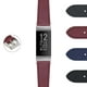 DASSARI Bracelet en Cuir Saffiano pour Femme (Extra Court, Court, Standard) pour Fitbit Charge 4 & Charge 3 – image 1 sur 4