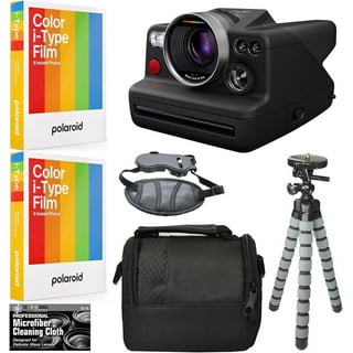  Polaroid Gen 2 Now I-Type Instant Film Camera - Black Bundle  with a Color i-Type Film Pack (8 Instant Photos) and a Lumintrail Cleaning  Cloth : Electronics