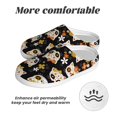 thumbnail image 6 of KLL Flower Fox Pattern Adult Unisex Cozy Slippers,Fuzzy Slip-on Slippers TPR Sole Slippers Comfort Plush Home Footwear for Indoor & Outdoor-13, 6 of 7