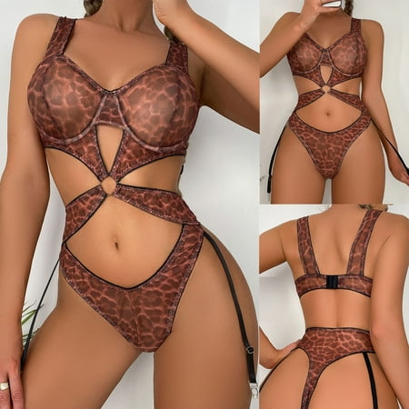uublik Valentines Lingerie Set for Women Babydoll Sexy Naughty Bodysuit Lace Plus Size