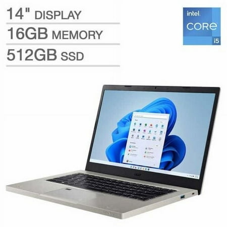 Acer Aspire Vero 14" Laptop - 12th Gen Intel Core i5-1235U - 1080p - Windows 11 Notebook PC Computer