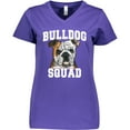 thumbnail image 3 of Inktastic Dog Bulldog Squad Women's V-Neck T-Shirt, 3 of 5