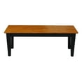 thumbnail image 2 of International Concepts Shaker Dining Bench in Black and Soft Cherry, 2 of 6