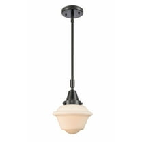 447-1S-BK-G531 Innovations Lighting Oxford - 1 Light Stem Hung Mini Pendant In Traditional Style-9.13 Inches Tall and 7.5 Inches Wide-Matte Black