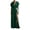 Green, variant on Women’s Maxi Gown Deep V Neck Dolman Short Sleeve Satin Ruched Empire Waist High Thigh Slit Flowy Long Formal Dress Elegant Solid Silky Dress for Wedding Guest and Bridal Party