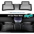 thumbnail image 6 of Canvcle Floor Mats for Toyota C-HR 2018-2024 (Fit for Fuel), Custom Fit CHR Toyota Accessories All Weather Floor Liners TPE 2 Row, Black, 6 of 6