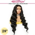 thumbnail image 3 of Body Wave Lace Front Wigs Human Hair For Women Natural Black 13x6x1 T Part Hd Transparent Lace, 3 of 10