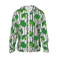 thumbnail image 1 of Lsque Broccoli 2 Pattern UPF 50+ Lightweight Sun Protection Men's Women's Long Sleeve Shirt, Hoodie Performance -X-Large, 1 of 7