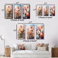 thumbnail image 4 of Designart "Romantic Impression of Colorful Zinnias II" Floral Framed Wall Art Set Of 3 - Multi-Color Zinnias Frame Gallery Wall Set For Home Decor, 4 of 7