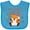 Turquoise, variant on Inktastic My Uncle Loves Me Cute Baby Fox Boys or Girls Baby Bib