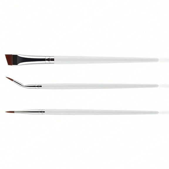 SIEYIO 3pcs Angled Eyeliners Brushes Perfect For Everyday Wear And Special Occasion
