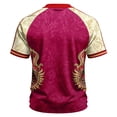 thumbnail image 5 of Mexico 2026 Soccer Cup Jersey for Men, V-Neck Short Sleeve Athletic Training Top, Breathable Sports Shirt, Active Fan Support Tee, Lightweight Casual Pullover, 1 Pack Pink S, 5 of 5