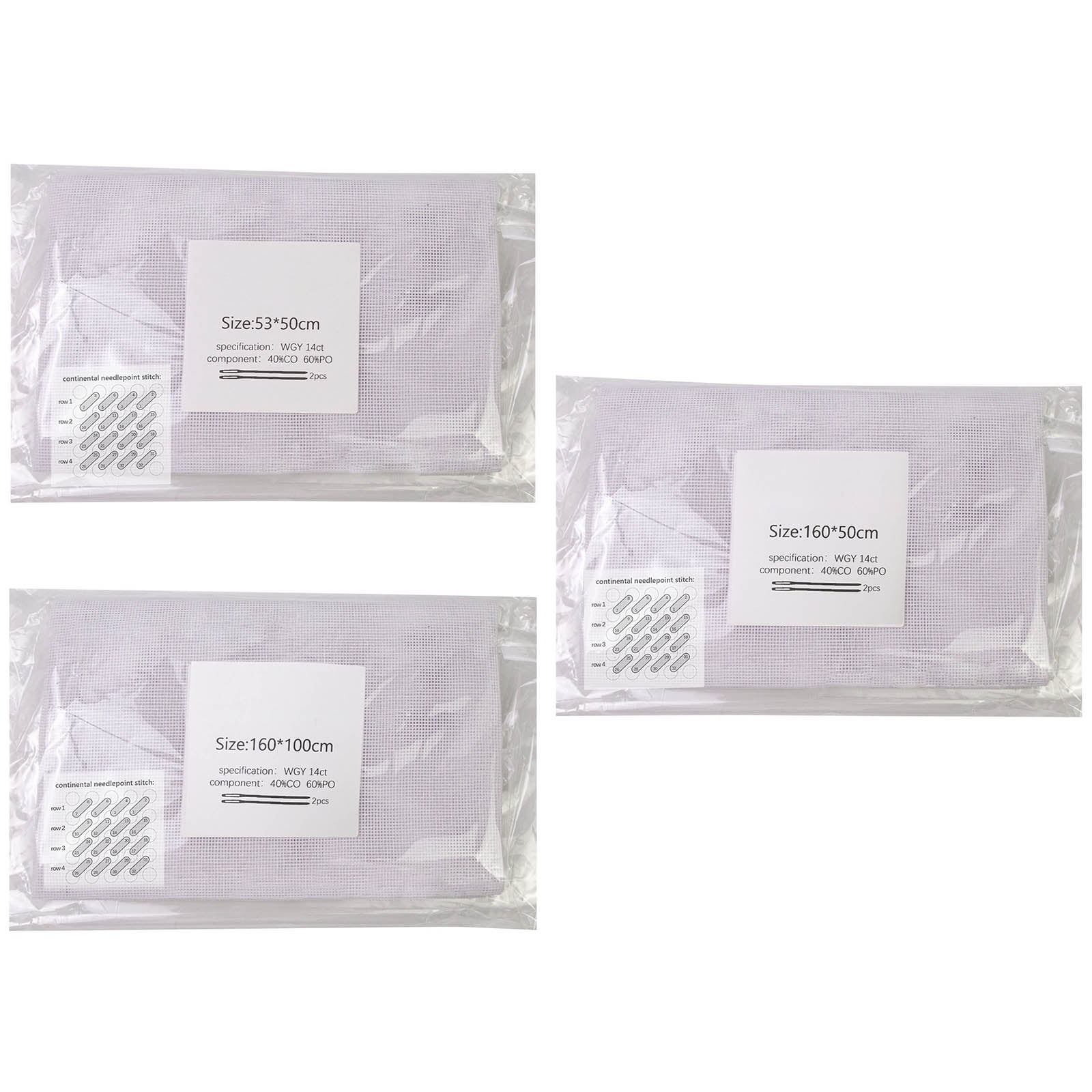 14CT Needle Point Canvas Practical Meshes Sheets Canvas Sheets Needlepoint Canvas Easy to Use for Embroidery Enthusiasts