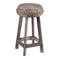 thumbnail image 1 of SEI Furniture Rutina 24" Backless Hyacinth Counter Stools in Gray (Set of 2), 1 of 3