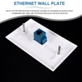 thumbnail image 4 of 2-Pack 1 Port Ethernet Wall Plate, RJ45 Cat6 Female to Female Jack Inline Coupler Face Plates, 1-Port, 4 of 8