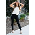 thumbnail image 4 of Kan Can Women's High Rise Skinny Jeans 9 Black KC6009BK, 4 of 4