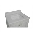 thumbnail image 6 of KBC Nantucket 30" Wood Bathroom Vanity w/ Quartz Stone in White, 6 of 8