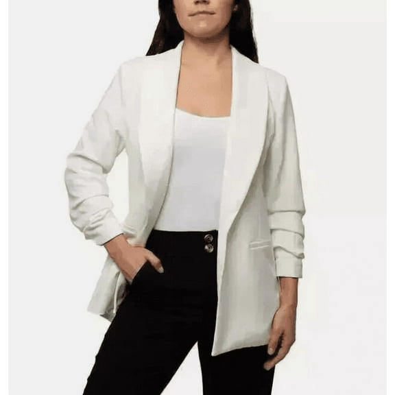 DAKOTA BLUE LADIES' CREPE BLAZER WHITE MEDIUM
