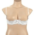 thumbnail image 3 of Women's Shirley of Hollywood X331 Plus Size Scalloped Embroidered Shelf Bra (White 40), 3 of 4