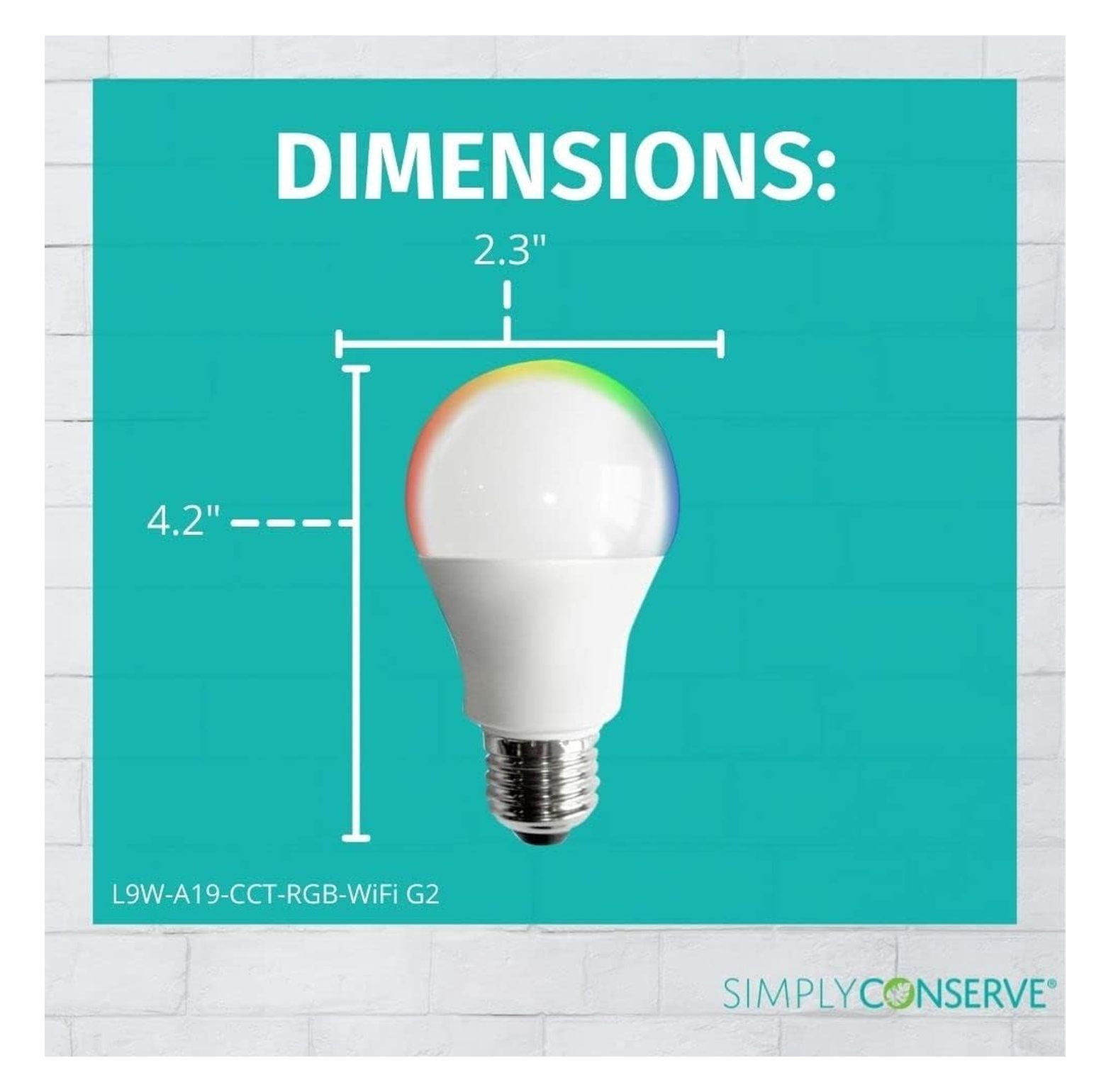 60-Watt Equivalent A19 Energy Smart Bluetooth LED Light Bulb 2700-6500 (K) with E26 Base Color No Hub (8-Pack)