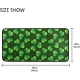 thumbnail image 3 of SKYSONIC St Patrick's Day Clover Kitchen Rug Non-Slip Bath Rug Doormats Anti Fatigue Runner Comfort Floor Mat 39 x 20 Inch, 3 of 7
