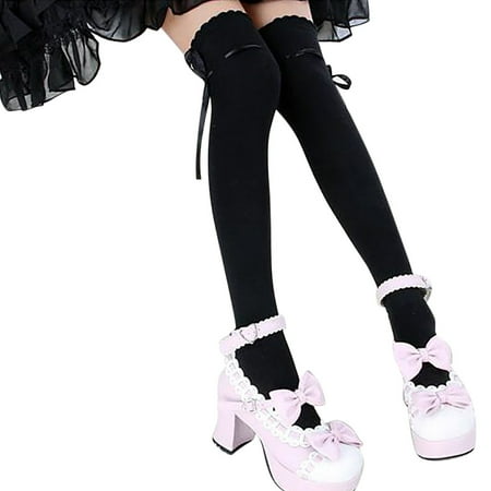 

XINSHIDE Socks Women New Over Knee Thigh High Cotton Stocking Long Knittd Boot Hosiery Socks Cute Loose Socks