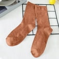 thumbnail image 2 of FEIFLY Solid Color Sheer Stockings For Summer Glitter Thread Thin Breathable Mid-Calf Socks Casual Daily Wear Stylish, 2 of 3