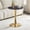 23.6" Black+Gold, variant on StnTalk 23.6" Bistro Table for Small Space, Round Dining Table with MDF Wood Top and Metal Pedestal Base, Modern Kitchen Table for Apartment Breakfast Nook