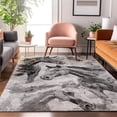 thumbnail image 7 of Addison Rugs Mayfield Premium Machine Washable Transitional Animal Gray Rectangle Rug, 10' X 14' Machine Washable Transitional Animal Gray Oversized Sherpa Throw Blanket, 7 of 7