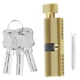 thumbnail image 2 of Cilindro de llave, Cilindro de cerradura de puerta de cobre Cilindro de cerradura de cerradura antirrobo Máxima confiabilidad Jadeshay A, 2 of 8