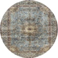 thumbnail image 1 of Ahgly Company Machine Washable Indoor Round Traditional Sage Green Area Rugs, 3' Round, 1 of 7