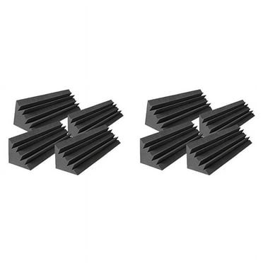 8 Pcs Acoustic Panels Studio Soundproof Foam,Sound Treatment Bass Trap Corner,Sound Wedges,12X12X48cm