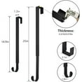 thumbnail image 4 of chalian Wreath Hanger, Adjustable Over The Door Wreath Hanger from 14.9 to 25 Inches & Wreath Holder & Wreath Door Hanger for Front Door Decor 20 lbs Larger Christmas Decorations Hook (Black), 4 of 14
