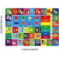 thumbnail image 2 of Kids Play Rug for Playroom, Kids Play Mat ABC Educational Area Rug, Toddler Baby Playroom Mat, Alphabet Animal Soft Non-Slip Kids Rug Carpet for Boy Girl Bedroom,110X78.7 INCH Blue, 2 of 7