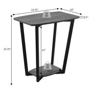 Convenience Concepts Graystone Chairside End Table with Shelf